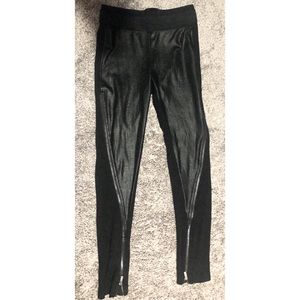 BCBGMaxAzria Leather Stretch Pants